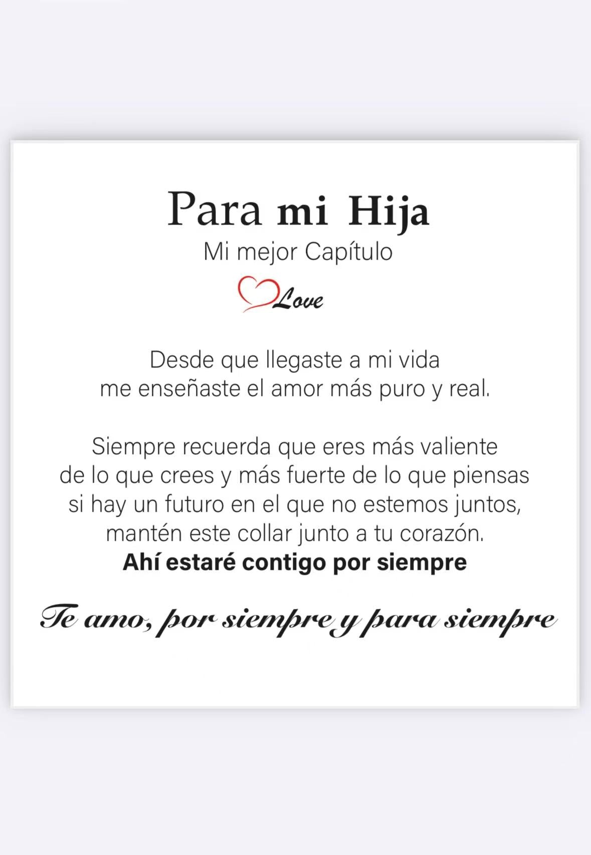 Dedicatoria Para mi Hija ( Siempre )